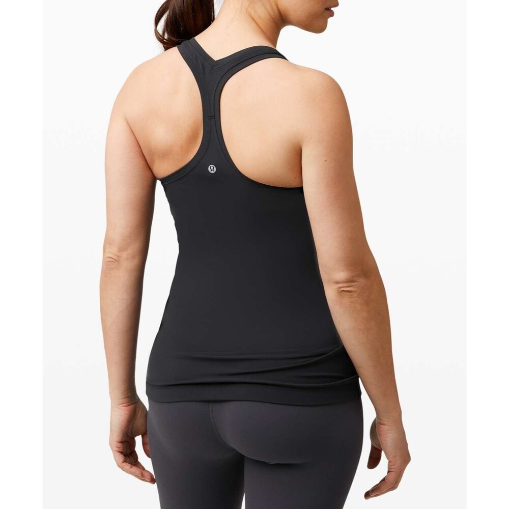 Lululemon Cool Racerback II Tank Top Women’s Size 6 Black Activewear Gym Yoga